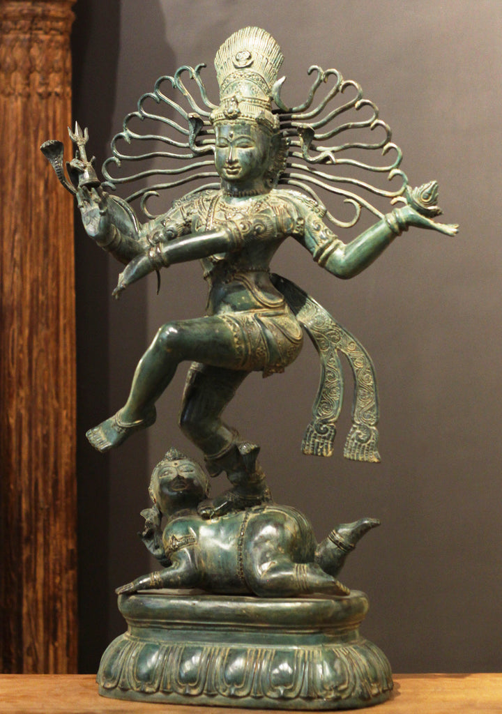 Balinese Bronze Dancing Shiva -Nataraj 27"