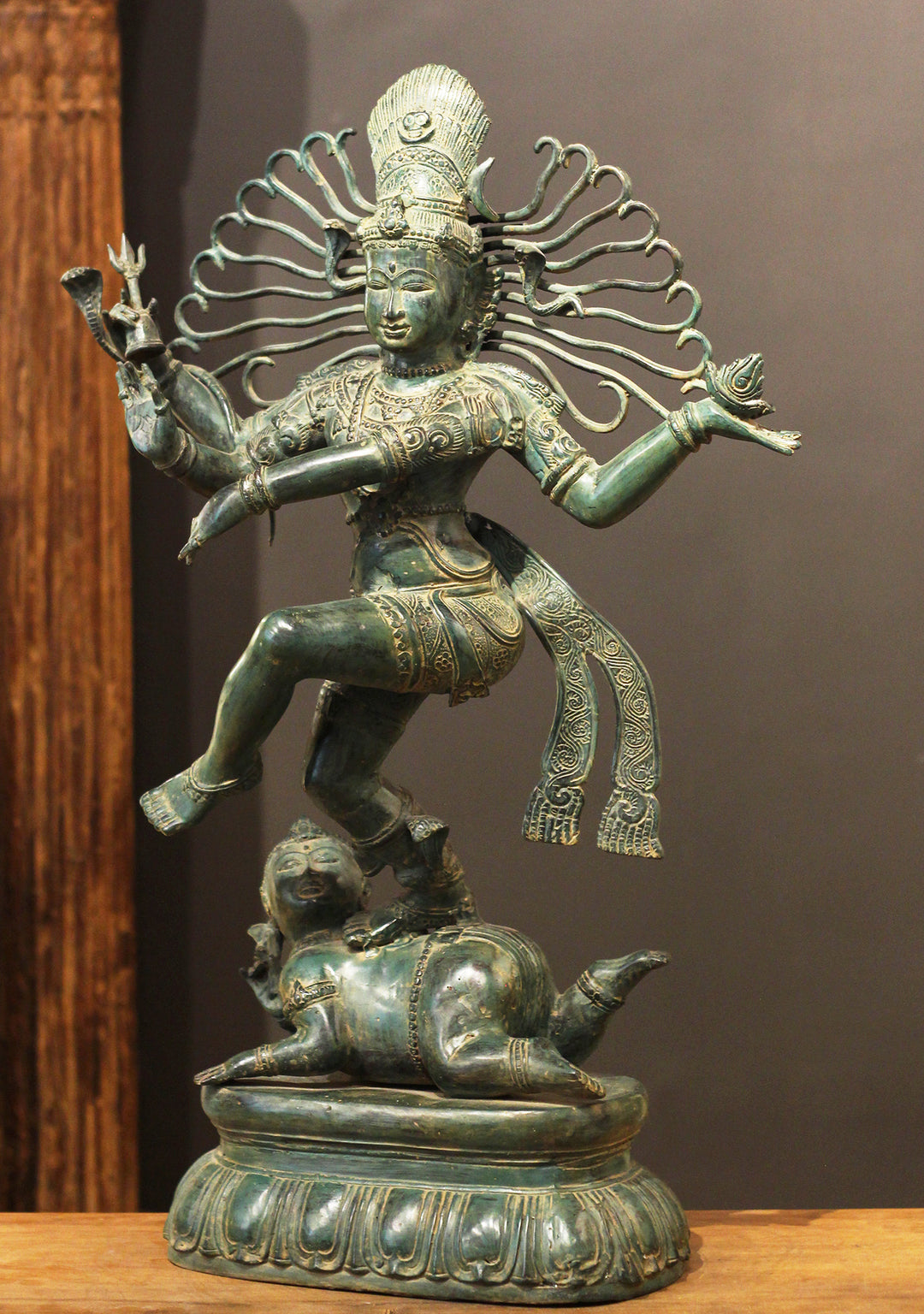 Balinese Bronze Dancing Shiva -Nataraj 27"