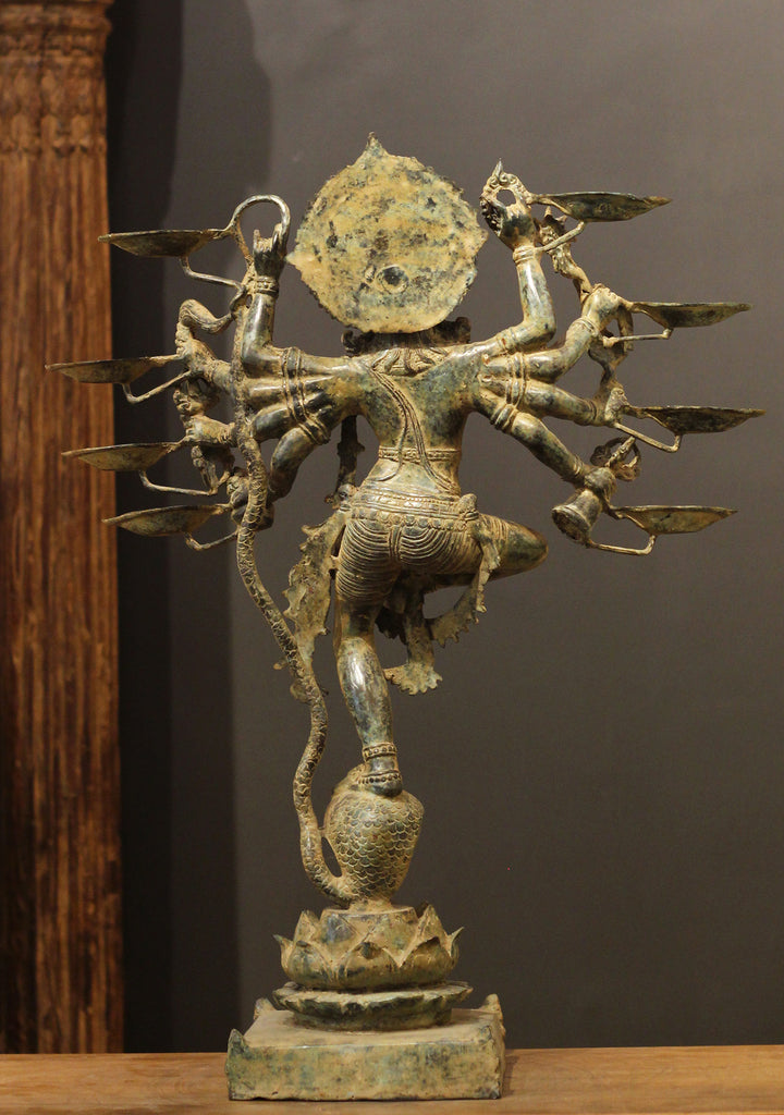 Balinese Bronze Dancing Krishna 25"