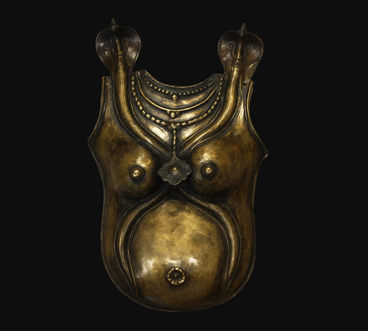 Wall Hanging Bronze Theyyam Breast Pad -For Collectors