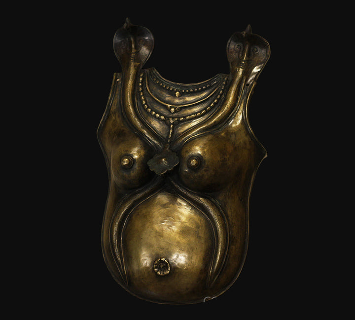 Wall Hanging Bronze Theyyam Breast Pad -For Collectors