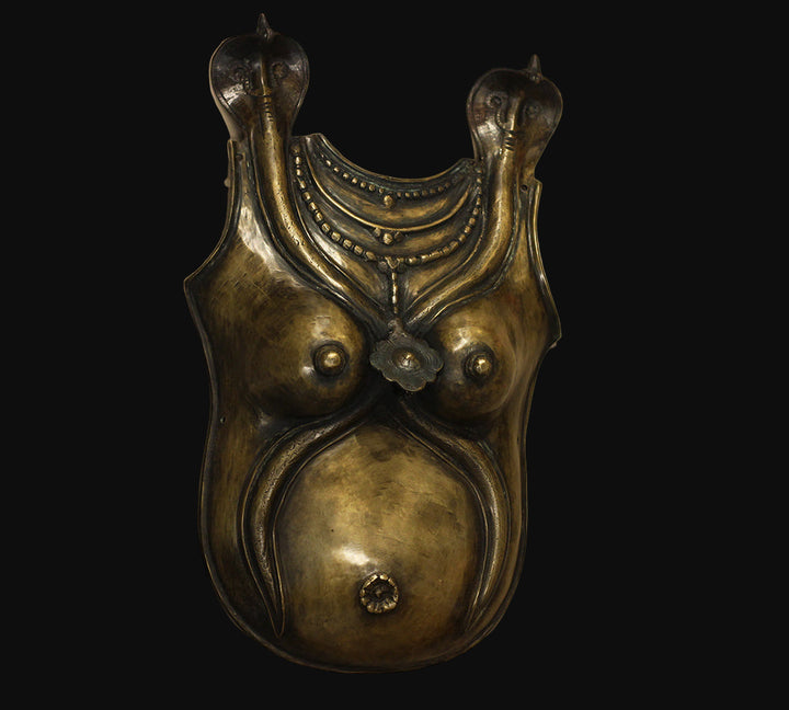 Wall Hanging Bronze Theyyam Breast Pad -For Collectors