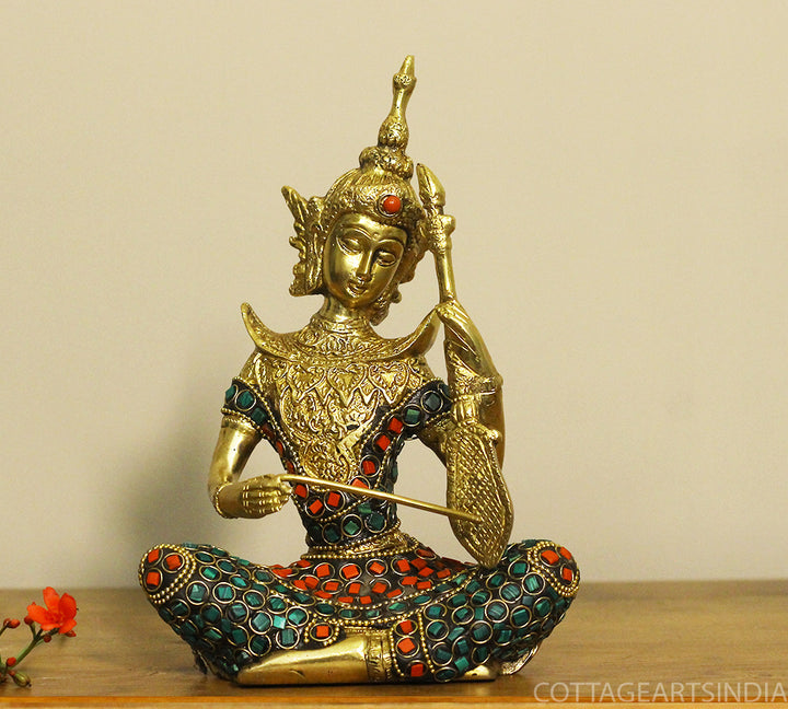 Brass Thai Musicians Stonework