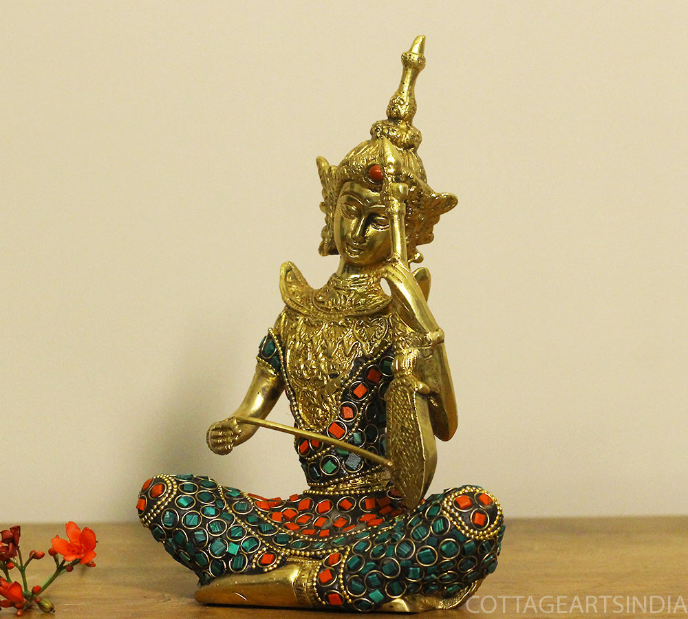Brass Thai Musicians Stonework