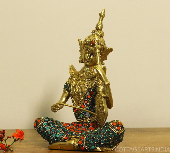 Brass Thai Musicians Stonework