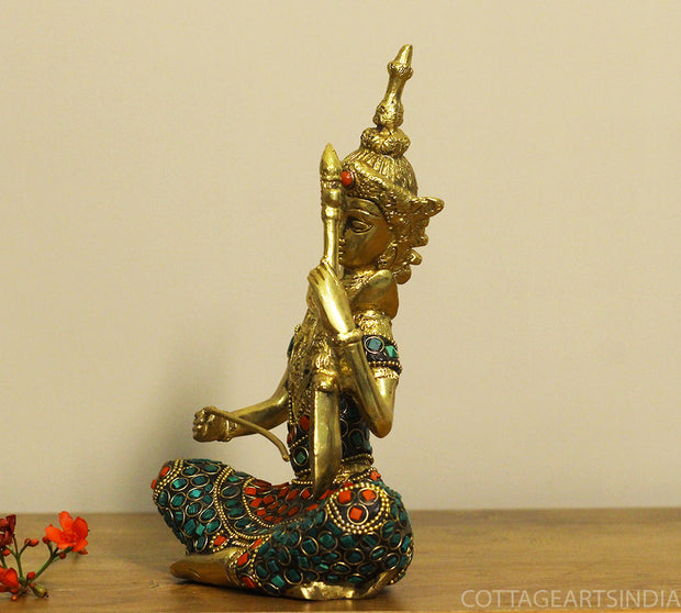 Brass Thai Musicians Stonework
