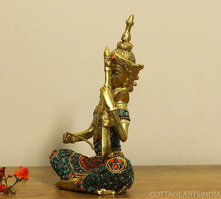 Brass Thai Musicians Stonework