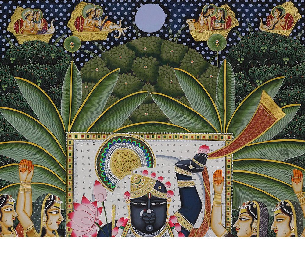 Shrinathji Haveli Darshan Hand Painted Pichwai Painting