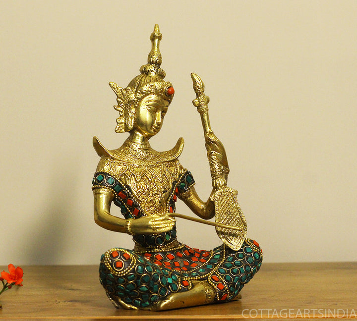 Brass Thai Musicians Stonework
