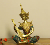 Brass Thai Musicians Stonework