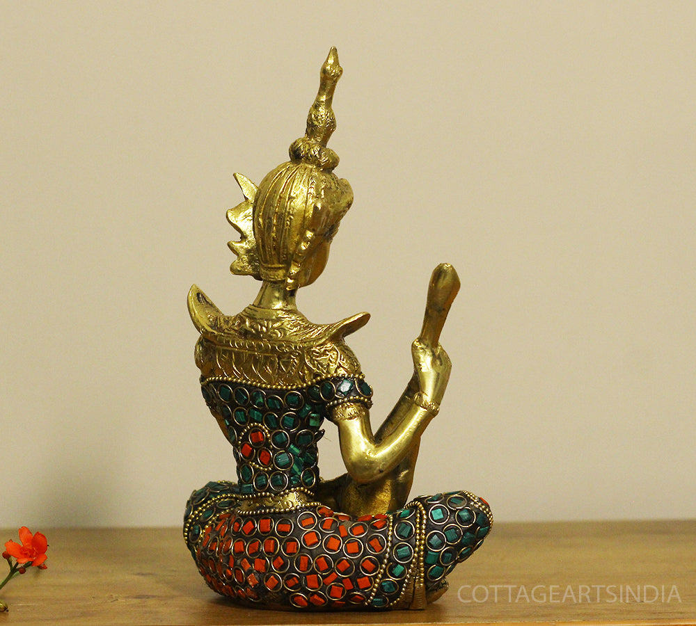 Brass Thai Musicians Stonework