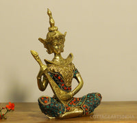 Brass Thai Musicians Stonework