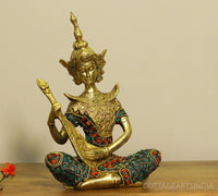 Brass Thai Musicians Stonework