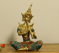 Brass Thai Musicians Stonework