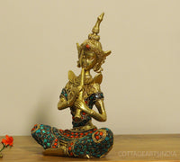Brass Thai Musicians Stonework