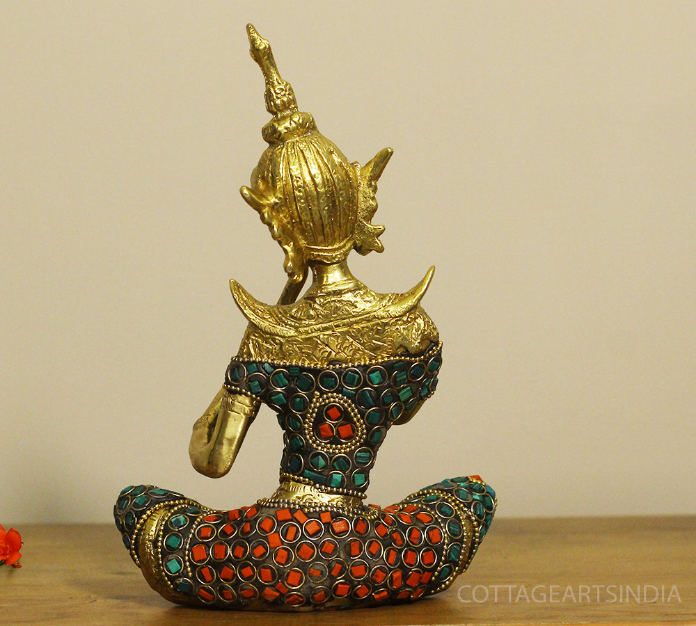 Brass Thai Musicians Stonework