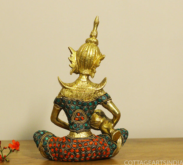 Brass Thai Musicians Stonework