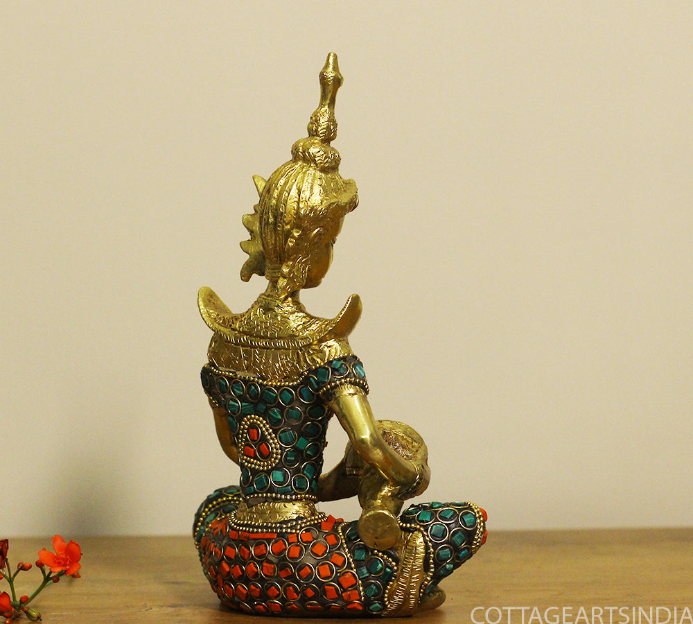Brass Thai Musicians Stonework