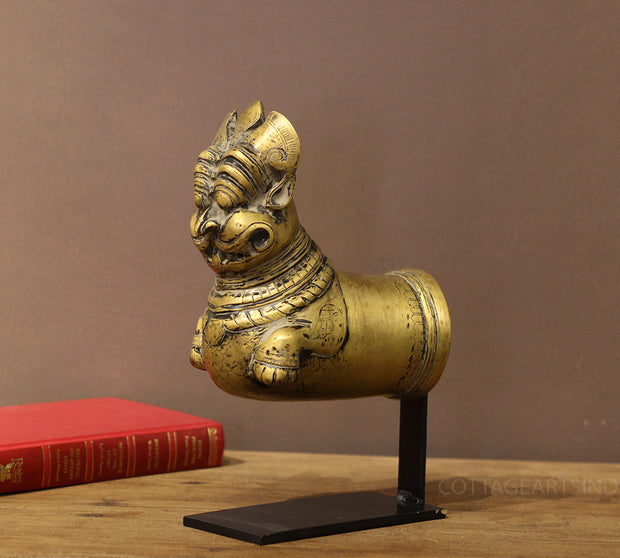 Brass Vintage Finish Palanquin on Stand