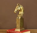 Brass Horse Bust Clock