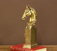 Brass Horse Bust Clock