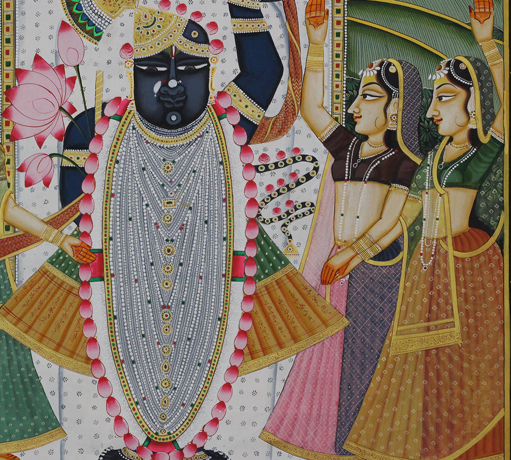 Shrinathji Haveli Darshan Hand Painted Pichwai Painting