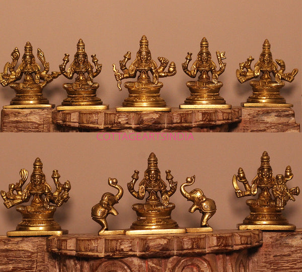Brass Ashta lakshmi (Set of 8 Lakshmi)