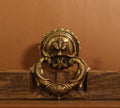 Brass Yali and Peacock Door Knocker