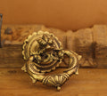 Brass Yali and Peacock Door Knocker