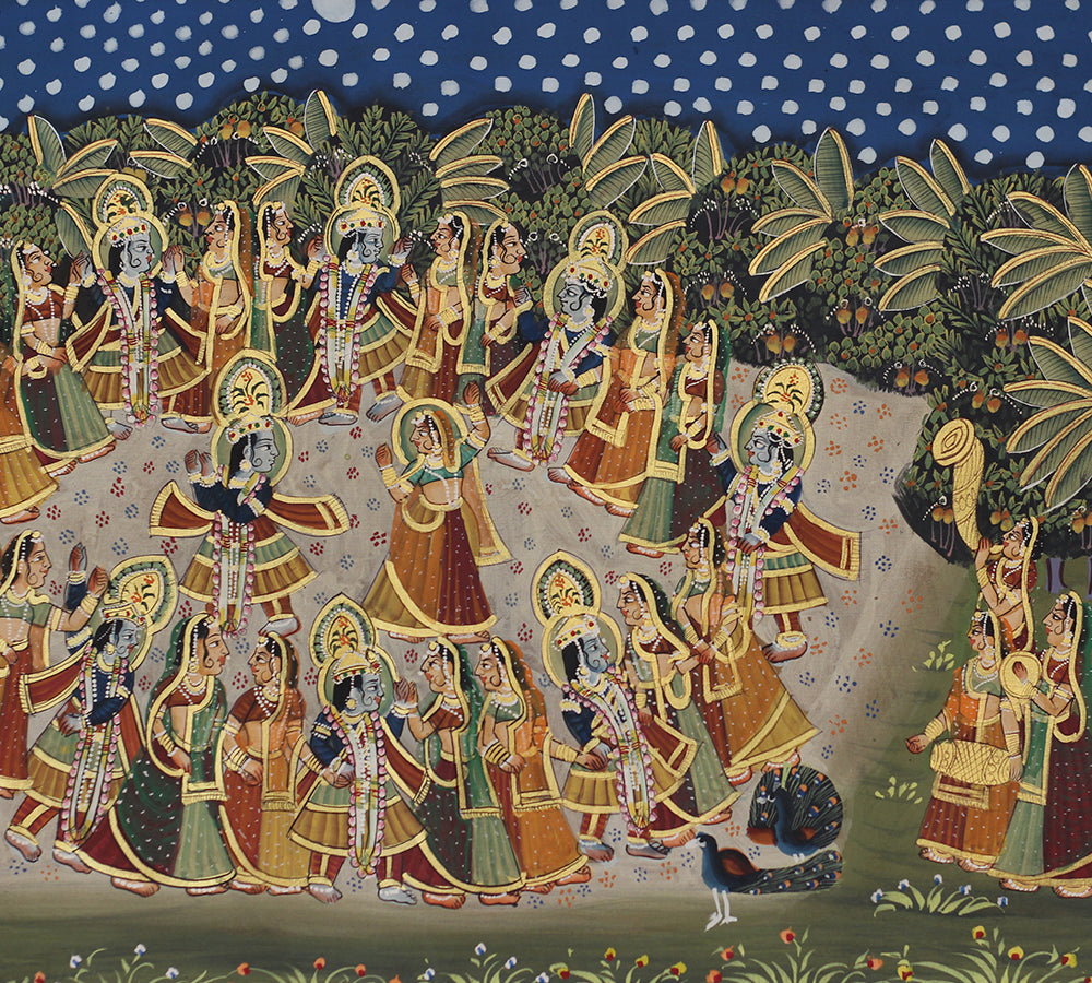 Shrinathji in Vrindavan Pichwai Painting
