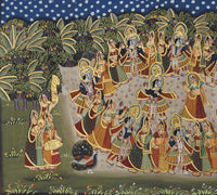 Shrinathji in Vrindavan Pichwai Painting