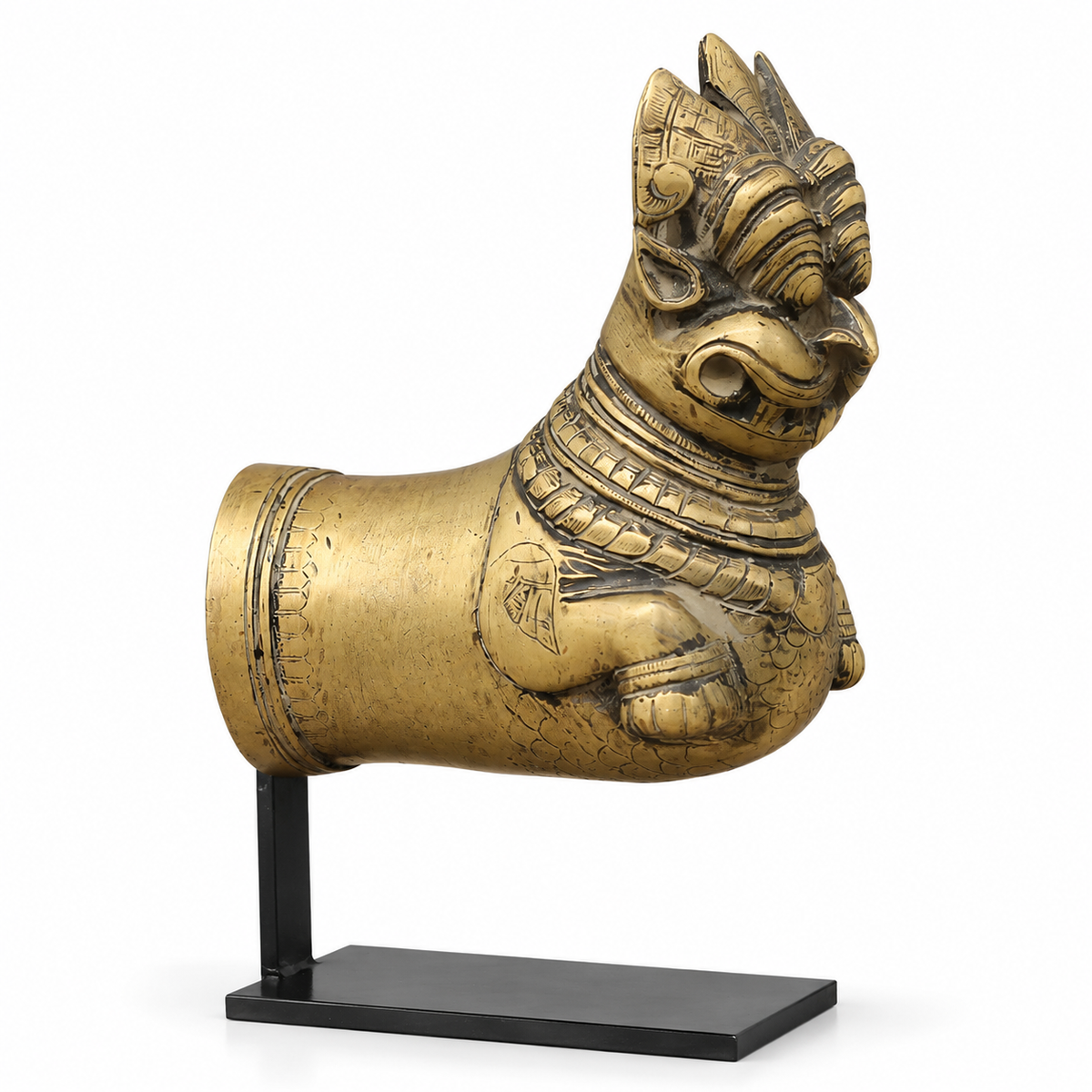 Brass Vintage Finish Palanquin on Stand