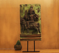 Vintage Wood /Stone Shiva Idol