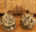 Brass Vintage Finish Yali Door Knob
