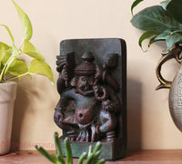 Vintage Wood /Stone Ganesh