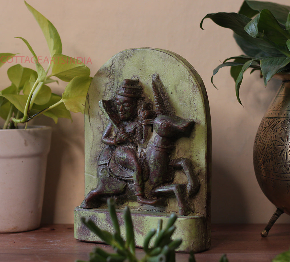 Vintage Wood /Stone Shiva Idol
