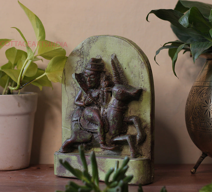 Vintage Wood /Stone Shiva Idol