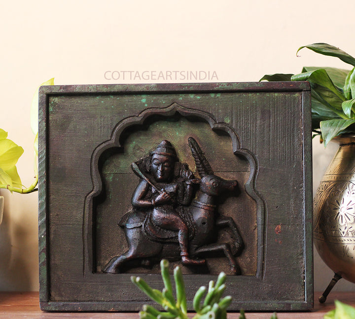 Vintage Wood /Stone Shiva