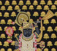 Shrinathji Kamal Van Hand Painted Pichwai Painting | Gold Foil Nathdwara Art