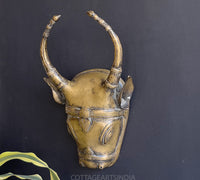 Brass Vintage Finish Cow Mask