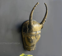 Brass Vintage Finish Cow Mask