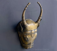 Brass Vintage Finish Cow Mask