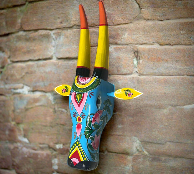Wooden Bull Head