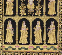 Shrinathji Haveli Seva Hand Painted Pichwai Painting | Gold Foil Nathdwara Art