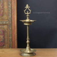 Vintage Brass Vilakku Oil Lamp
