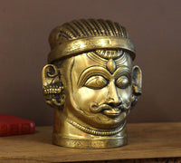 Brass Shiva Mukhlingam 12" Fine Crafted -Heavy