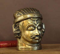 Brass Shiva Mukhlingam 12" Fine Crafted -Heavy