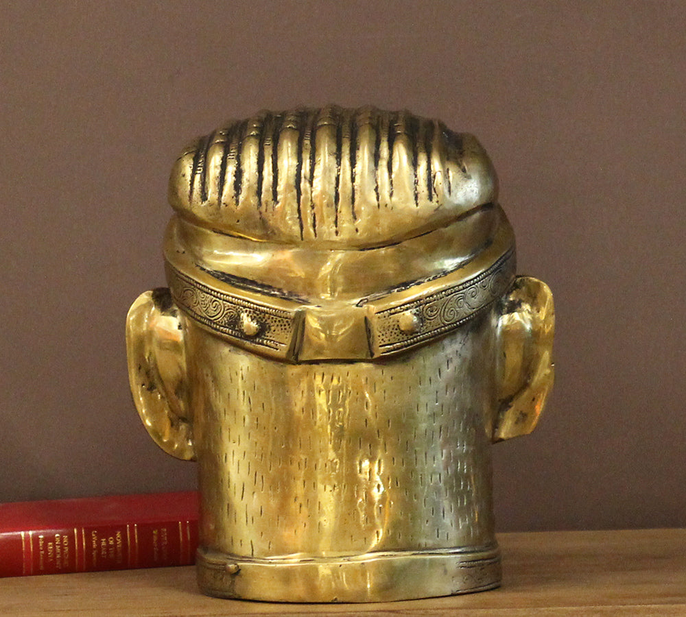 Brass Shiva Mukhlingam 12" Fine Crafted -Heavy