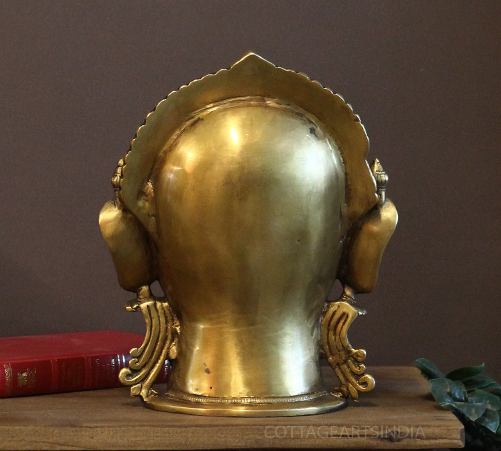 Brass Shiva -Gauri 12"-Full Head