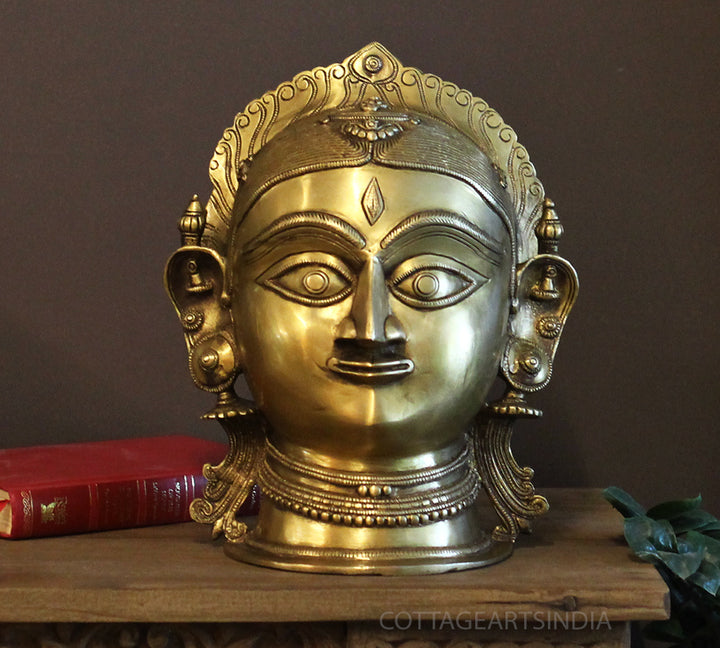 Brass Shiva -Gauri 12"-Full Head